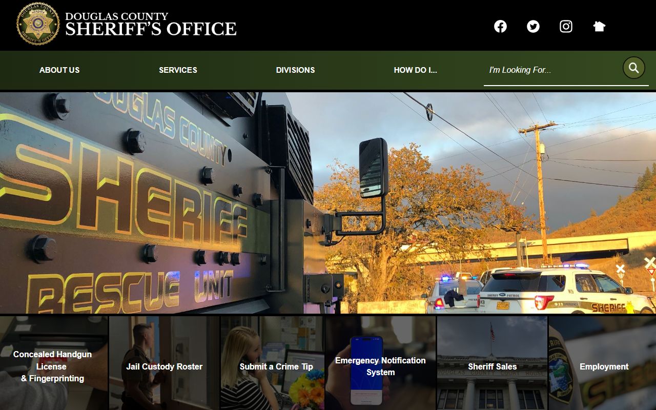 Douglas County arrest records and Sheriff's Office home page