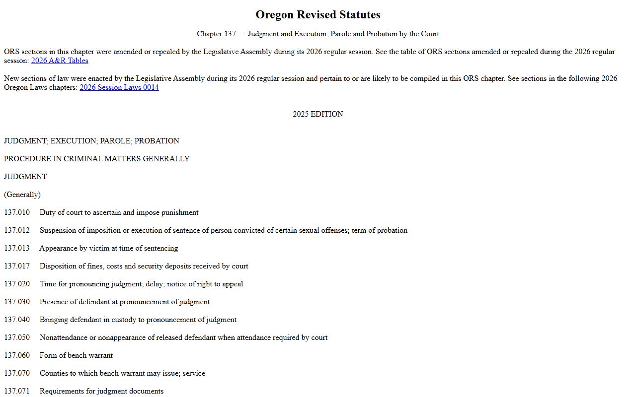 Douglas County criminal court records ORS 137 set aside statute