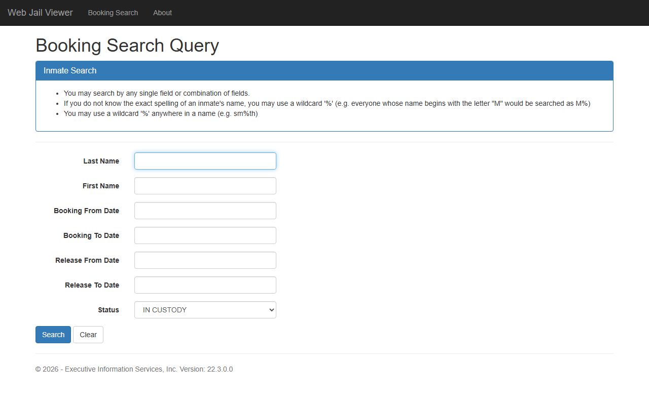 Douglas County inmate search and Jail Viewer booking search