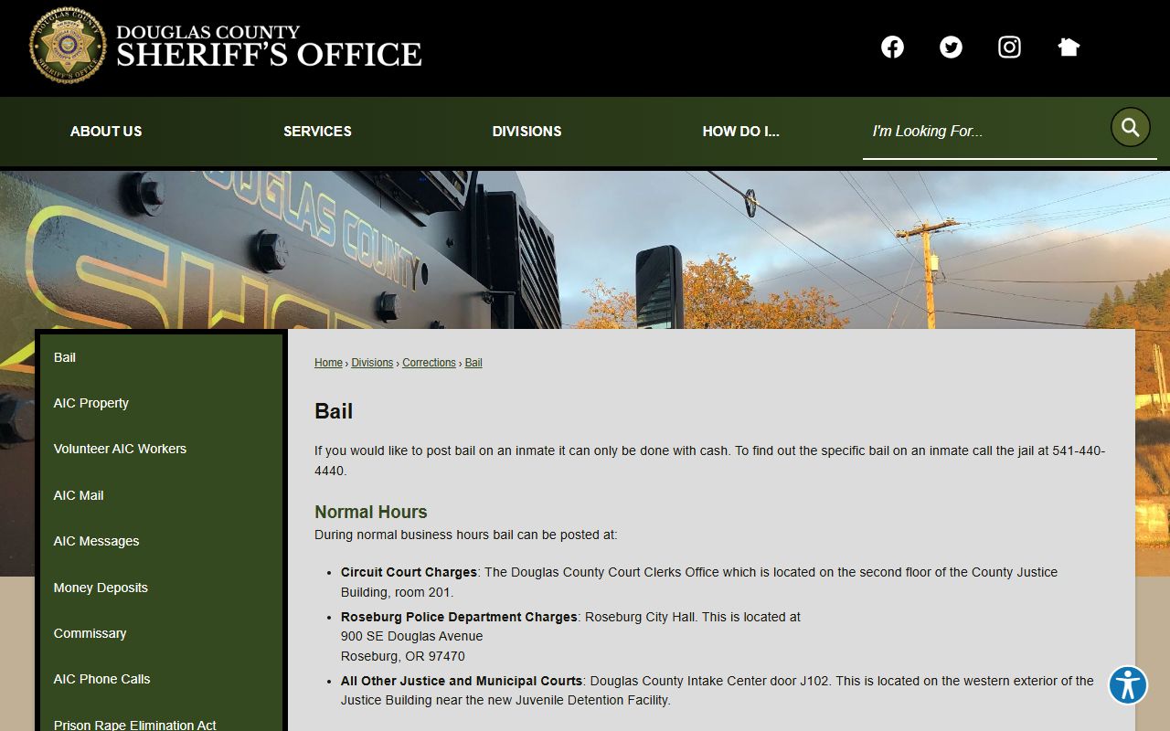 Douglas County warrant records and DCSO bail information