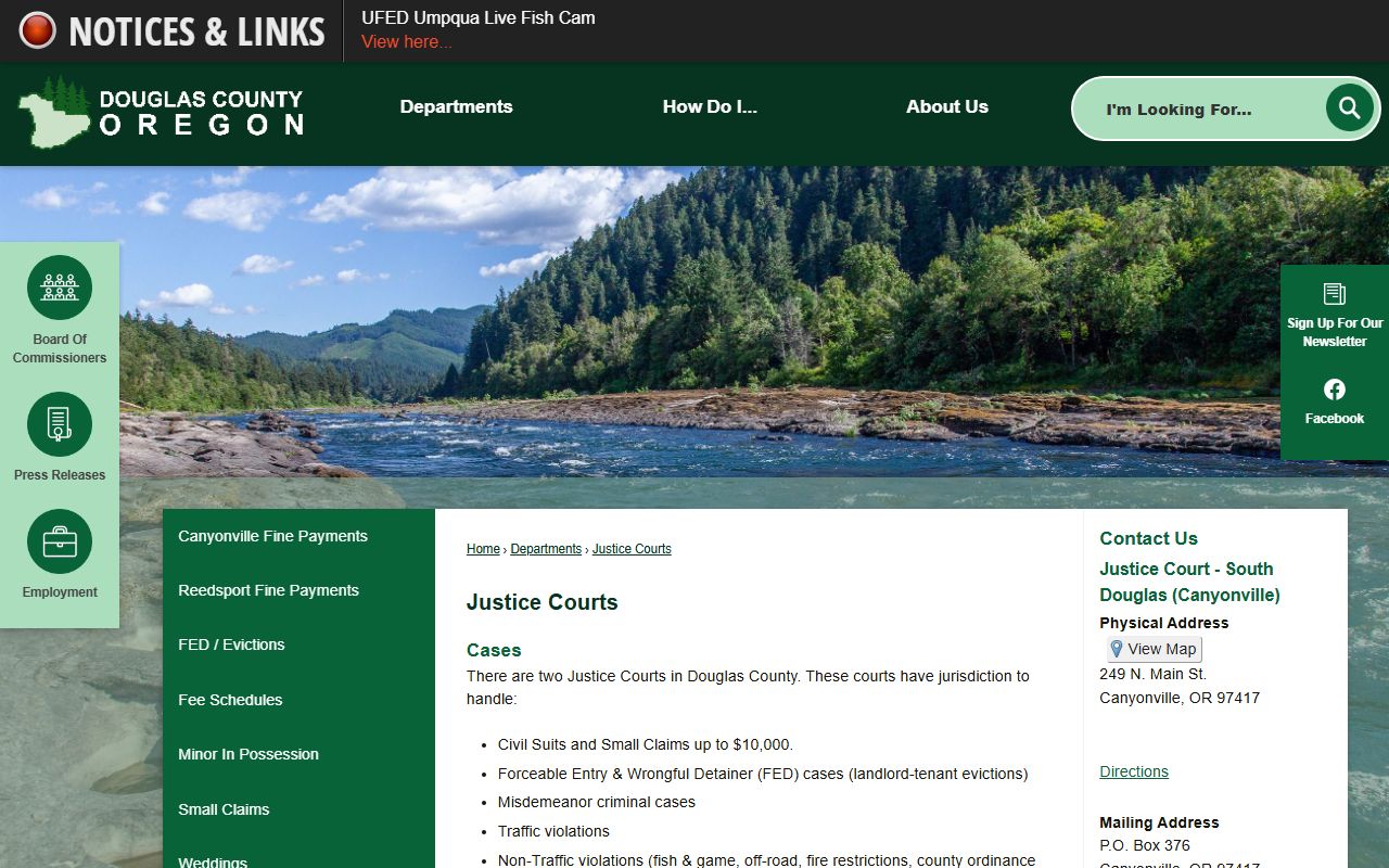 Douglas County warrant search and Justice Courts source